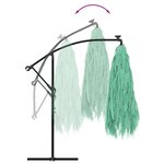 vidaXL Parasol de jardin avec mât en acier vert 246x246x230 cm