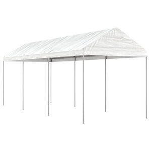 vidaXL Belvédère avec toit blanc 6 69x2 28x2 69 m polyéthylène