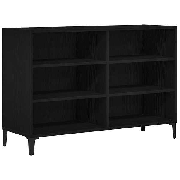 vidaXL Buffet Noir 103.5 x 35 x 70 cm Bois d'ingénierie
