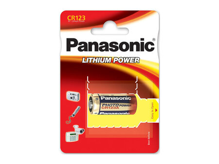 Pile Panasonic Lithium Power CR123 (1 pce) PANASONIC