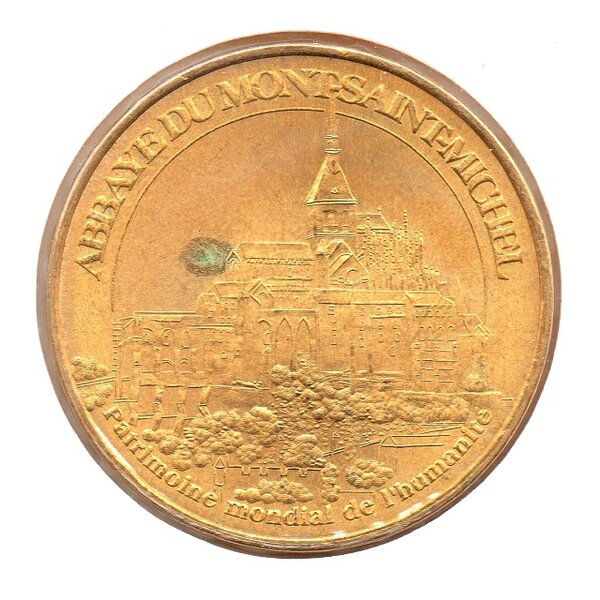 Médaille Pendentif Mont Saint-Michel En Argent - 27x21.5mm, Christianisme, France