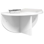vidaXL Étagère Murale 2 Pièces Blanc brillant 38 x 19 x 19 cm