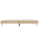 vidaXL Cadre de lit sans matelas chêne sonoma 140x190 cm