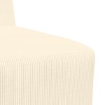vidaXL Fauteuil Crème 55 x 74 x 82 cm Tissu en velours côtelé