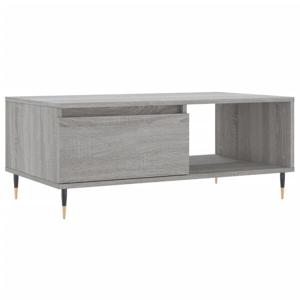 vidaXL Table basse Sonoma gris 90x50x36 5 cm Bois d'ingénierie