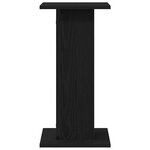 vidaXL Supports de haut-parleur - 2 Pièces  chêne noir  30 x 30 x 60 cm  en bois d’ingénierie.