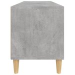 vidaXL Meuble TV gris béton 100x34 5x44 5 cm bois d'ingénierie