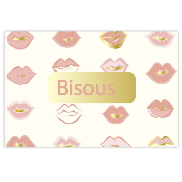 Carte de Vœux Thème Amour - Plusieurs Styles - Bisous - Draeger