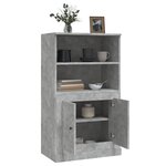 vidaXL Buffet haut gris béton 60x35 5x103 5 cm bois d'ingénierie