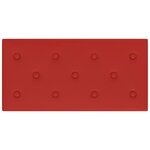 vidaXL Panneaux muraux 12Pièces Rouge bordeaux 60x30 cm Similicuir 2 16m²