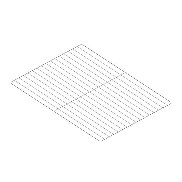 Grille inox 530 x 650 mm pour armoire réfrigérée - dalmec -  - acier inoxydable650 530