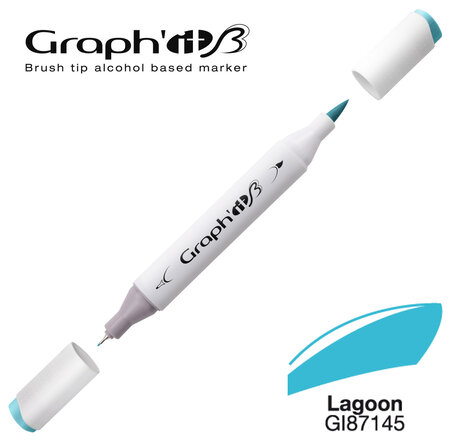 Marqueur manga à l'alcool Graph'it Brush 7145 Lagoon