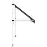 vidaXL Auvent manuel rétractable 400 cm Anthracite