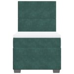 vidaXL Sommier à lattes de lit avec matelas Vert foncé 100x200 cm