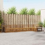 vidaXL Ensemble de canapés d'extérieur 6 Pièces Naturel