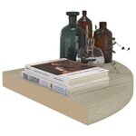 vidaXL Étagères d'angle flottantes 4 Pièces chêne 35x35x3 8 cm MDF