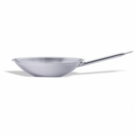 Wok inox à fond plain 36 cm - pujadas -  - acier ferritique5.5oui