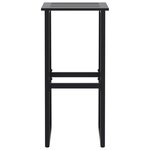 vidaXL Ensemble de bar de jardin 5 Pièces noir acier enduit de poudre