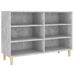vidaXL Buffet gris béton 103 5x35x70 cm bois d'ingénierie