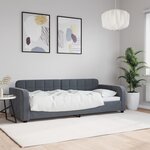 vidaXL Lit de repos gris foncé 80x200 cm velours