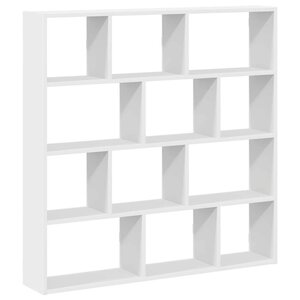 vidaXL Étagère cube murale 12 compartiments blanc bois d'ingénierie
