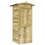 vidaXL Abri de stockage pour jardin Pin Imprégné 100 x 100 x 210 cm