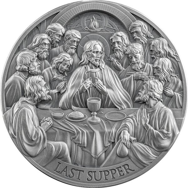Pièce de monnaie en Argent 2000 Francs g 62.2 (2 oz) Millésime 2025 Bible Stories THE LAST SUPPER