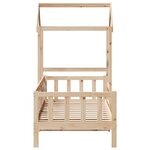 vidaXL Lit de jour avec toit 90x200 cm bois de pin massif