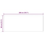 vidaXL Tapis en Fourrure Synthétique de Lapin Olite Taupe 80 x 200 cm