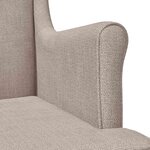 vidaXL Fauteuil Beige ARES