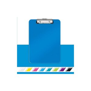 LEITZ Porte-bloc WOW, A4, en polystyrène, bleu-métallique