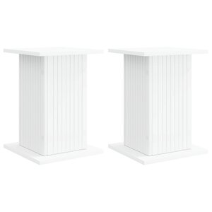 vidaXL Support de Plante 2 pc Blanc 30 5 x 30 x 43 cm