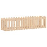 vidaXL Lit surélevé de jardin design de clôture 200x50x50cm pin massif