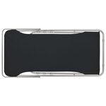 vidaXL Chaises de plage pliables lot de 2 Acier et tissu oxford Noir