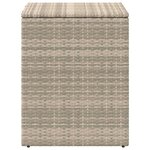 vidaXL Boîte à coussins Gris clair 55 x 55 x 69 cm polyrotin