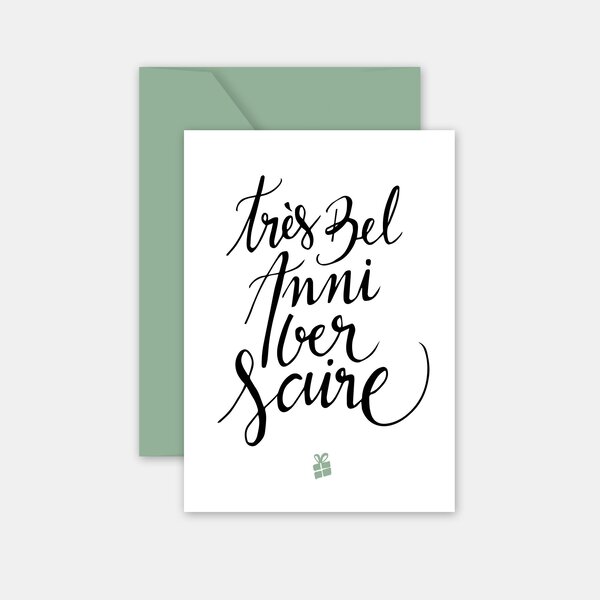 Carte pour dire un mot - très bel anniversaire
