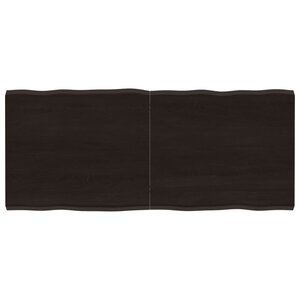 vidaXL Dessus de table bois massif traité bordure assortie