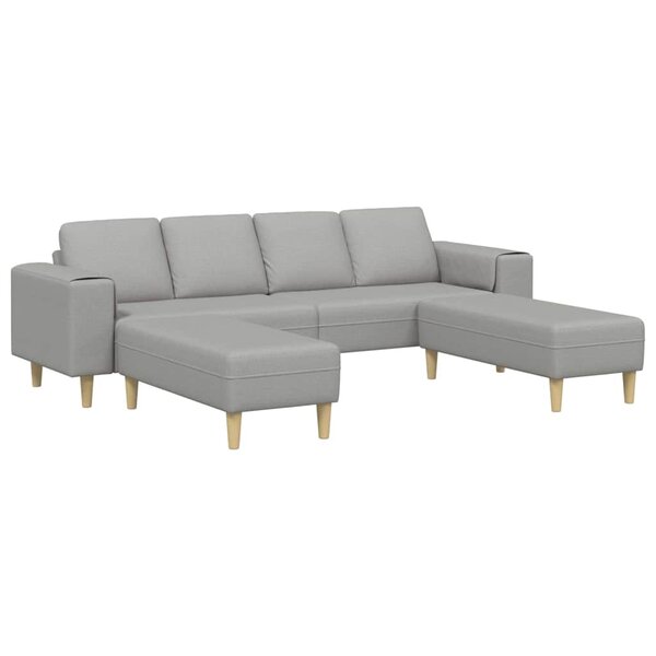 Ensemble de Canapés 3 Pièces Gris nuage tissu