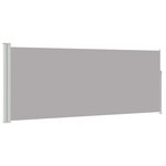 vidaXL Auvent latéral rétractable 120 x 300 cm Gris