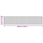 vidaXL Tapis rectangulaire naturel 60x300 cm bambou