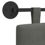 vidaXL Tête de lit suspendue Tissu en velours côtelé