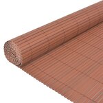 Vidaxl clôture de jardin double face pvc 150 x 300 cm marron