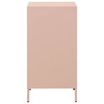vidaXL Buffet rose 35x39x73 5 cm acier laminé à froid
