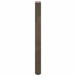 vidaXL Pieds de table console en acier naturel  2 pièces  38 x (72-73) cm