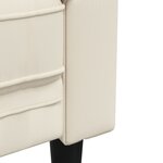 vidaXL Ensemble de canapés 2 Pièces crème tissu