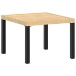 vidaXL Ensemble de banc de jardin avec coussins 4 Pièces noir