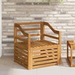 vidaXL Canapé d’extérieur Bois d'Acacia Massif Naturel
