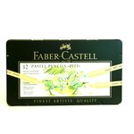 étui métal de 12 crayons couleur 'PITT PASTELL' FABER-CASTELL