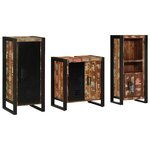 vidaXL Ensemble de mobilier de salle de bain avec étagère 3 Pièces