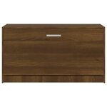 vidaXL Banc à chaussures Chêne marron 80x24x45 cm Bois d'ingénierie